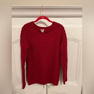 Mossimo Women's Vibrant Red Crew Neck Sweater